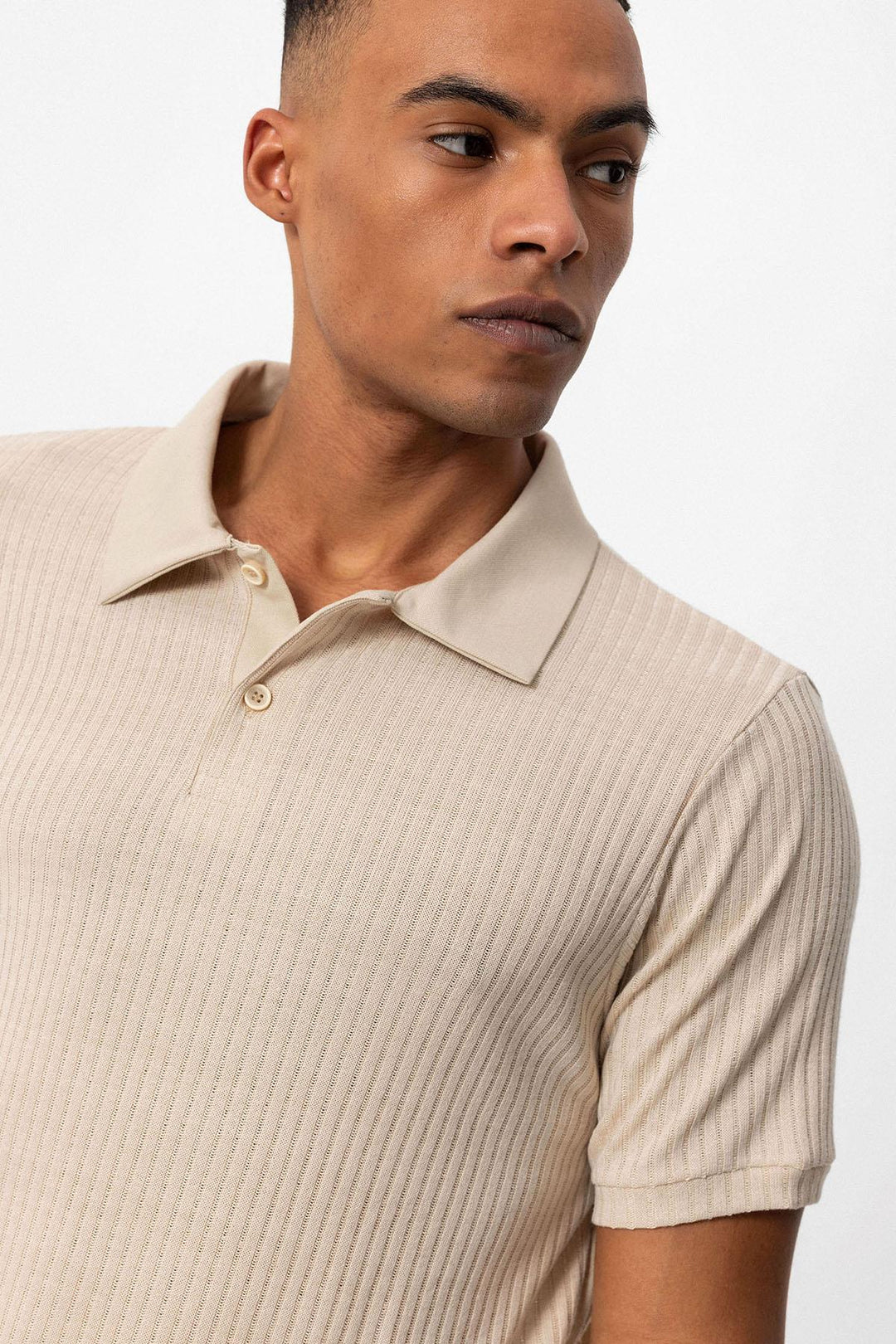 ANT Antioch Bej Slim Fit Polo Yaka Erkek T-Shirt - Cananea