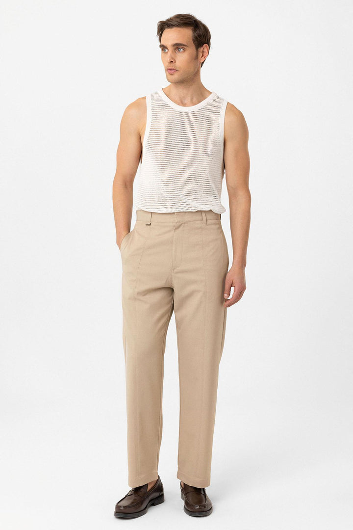 ANT Antioch Bej Straight Fit Erkek Pantolon - Valle de Santiago