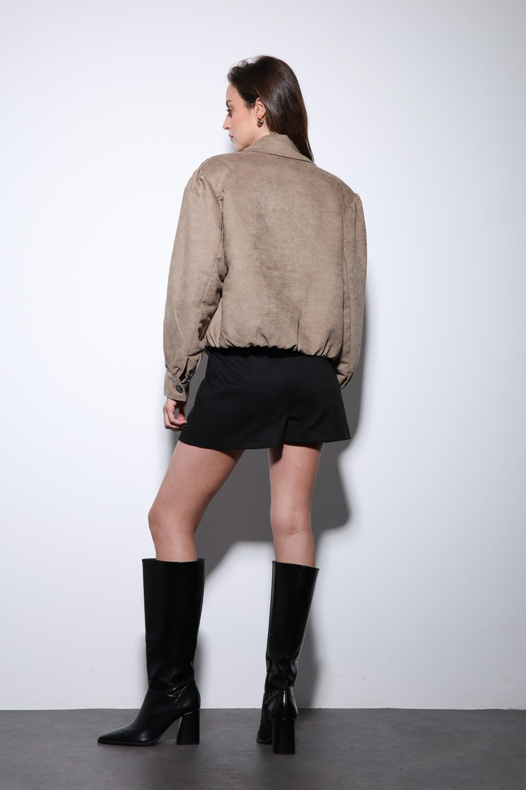 ANT Antioch Mr. Suede-Look Bomber Women's Jacket - Spoleto