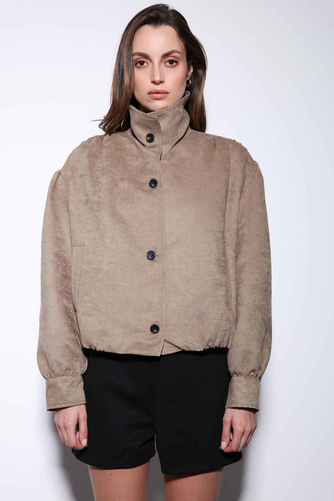 ANT Antioch Mr. Suede-Look Bomber Women's Jacket - Spoleto
