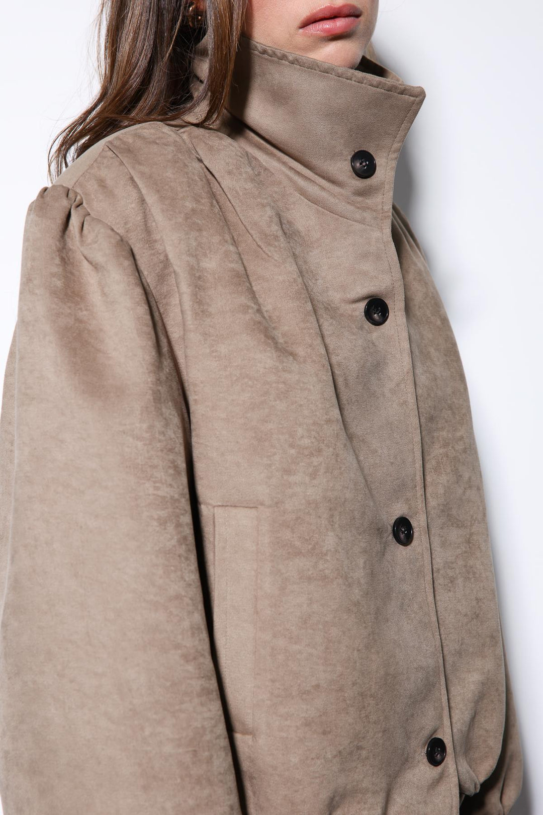 ANT Antioch Mr. Suede-Look Bomber Women's Jacket - Spoleto