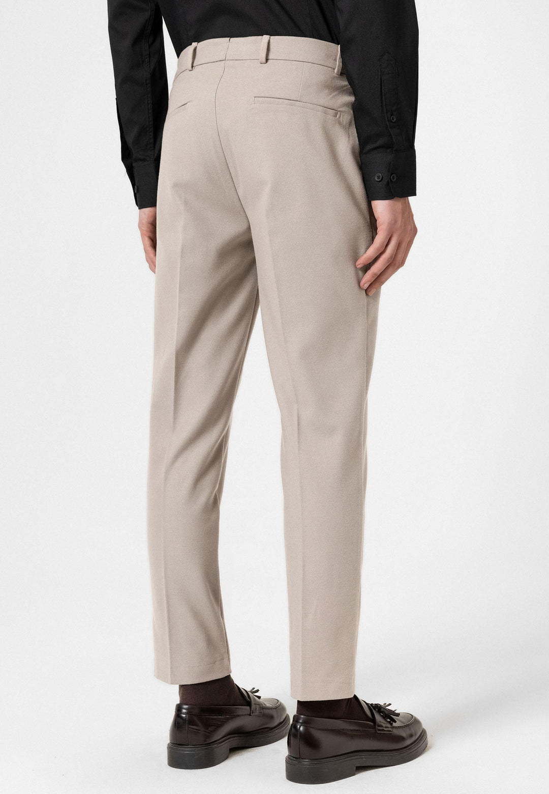 ANT Antioch Bej High Waist Classic Men's Trousers - Mairena del Aljarafe