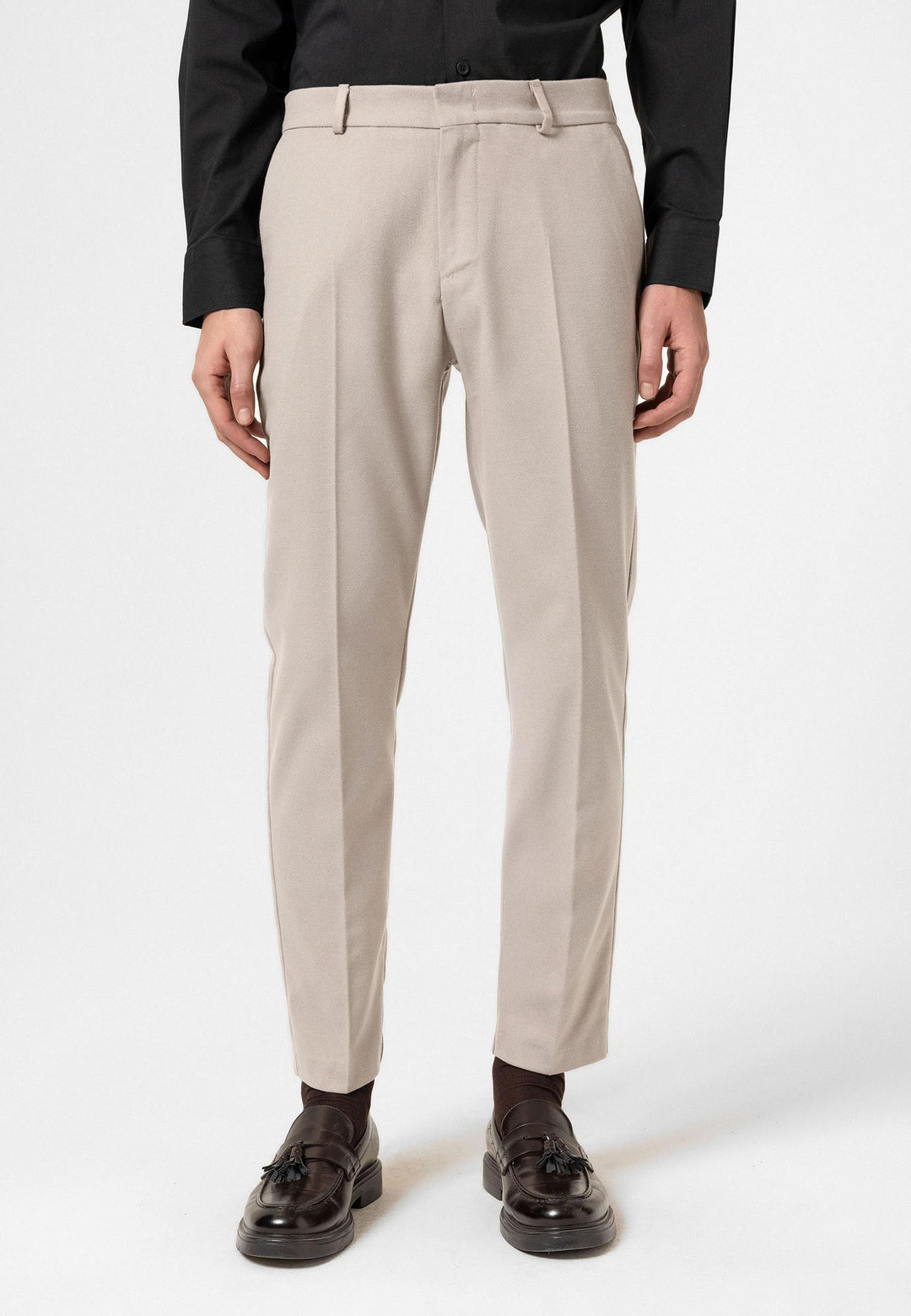 ANT Antioch Bej High Waist Classic Men's Trousers - Mairena del Aljarafe