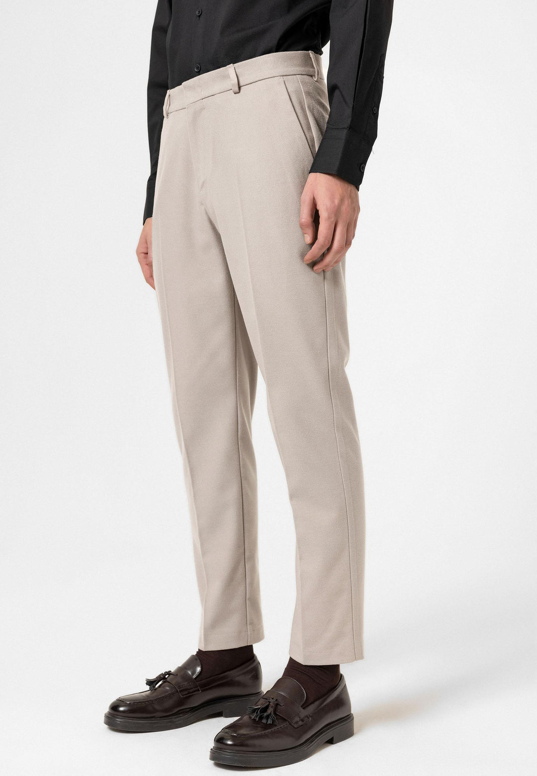 ANT Antioch Bej High Waist Classic Men's Trousers - Mairena del Aljarafe