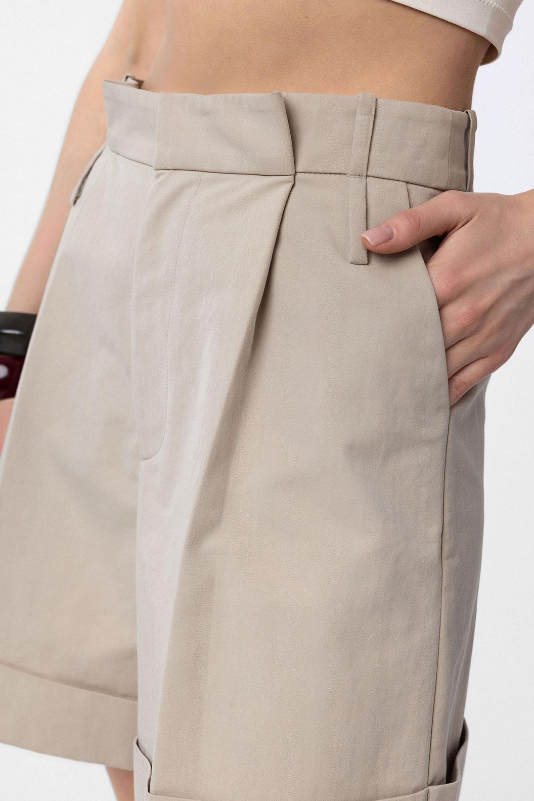 ANT Antioch Lord High Waist Brushed Women's Bermuda Shorts - Tynemouth