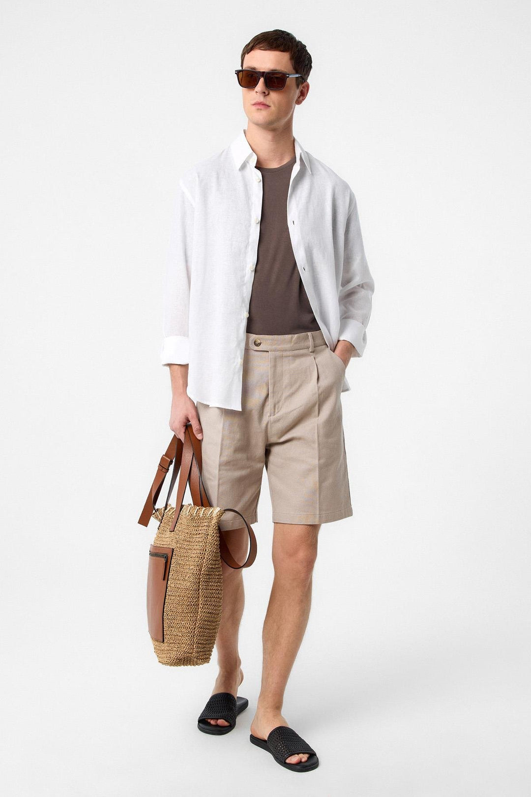 ANT Antioch Lord High Waist Pleated Men's Shorts - Vilnius