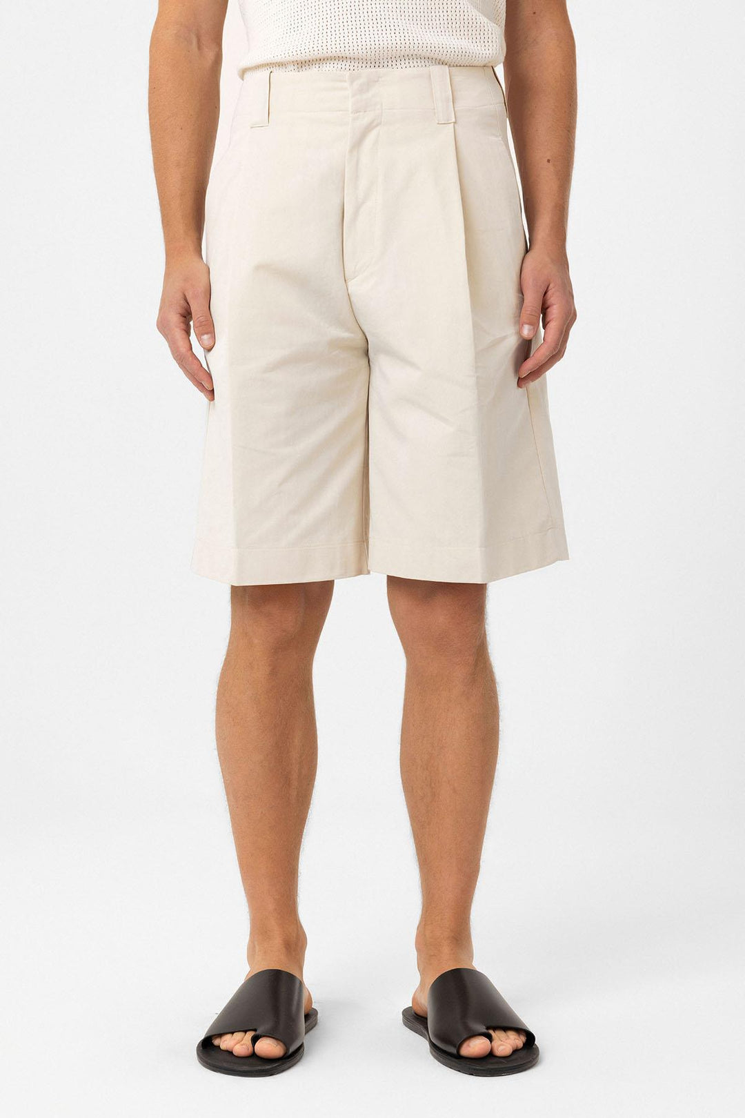 ANT Antioch Lord High Waist Pleated Relaxed Bermuda Men's Shorts - Landshut