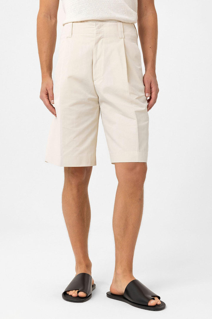 ANT Antioch Lord High Waist Pleated Relaxed Bermuda Men's Shorts - Landshut