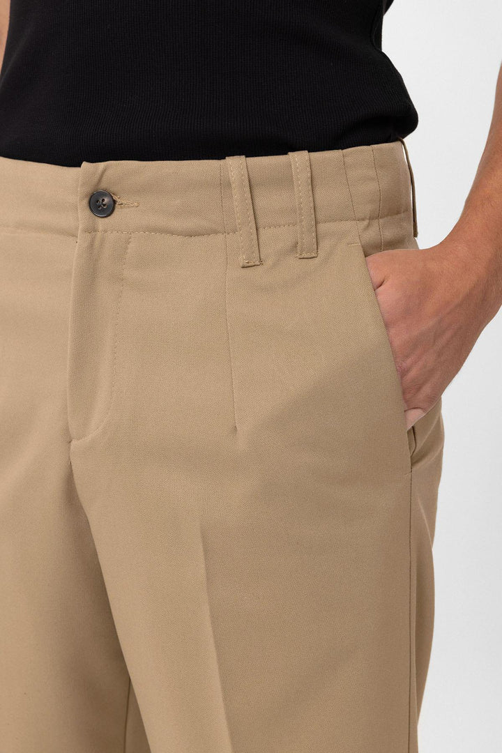 ANT Antioch Bej Yüksek Bel Straight Fit Erkek Pantolon - Geneva