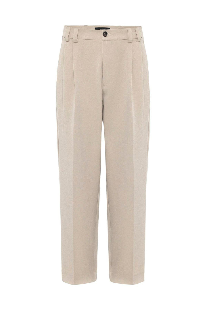 ANT Antioch Lord Yüksel Bel Relax Fit Pleated Men's Trousers - Amora