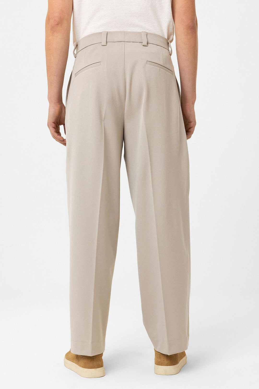 ANT Antioch Lord Yüksel Bel Relax Fit Pleated Men's Trousers - Amora