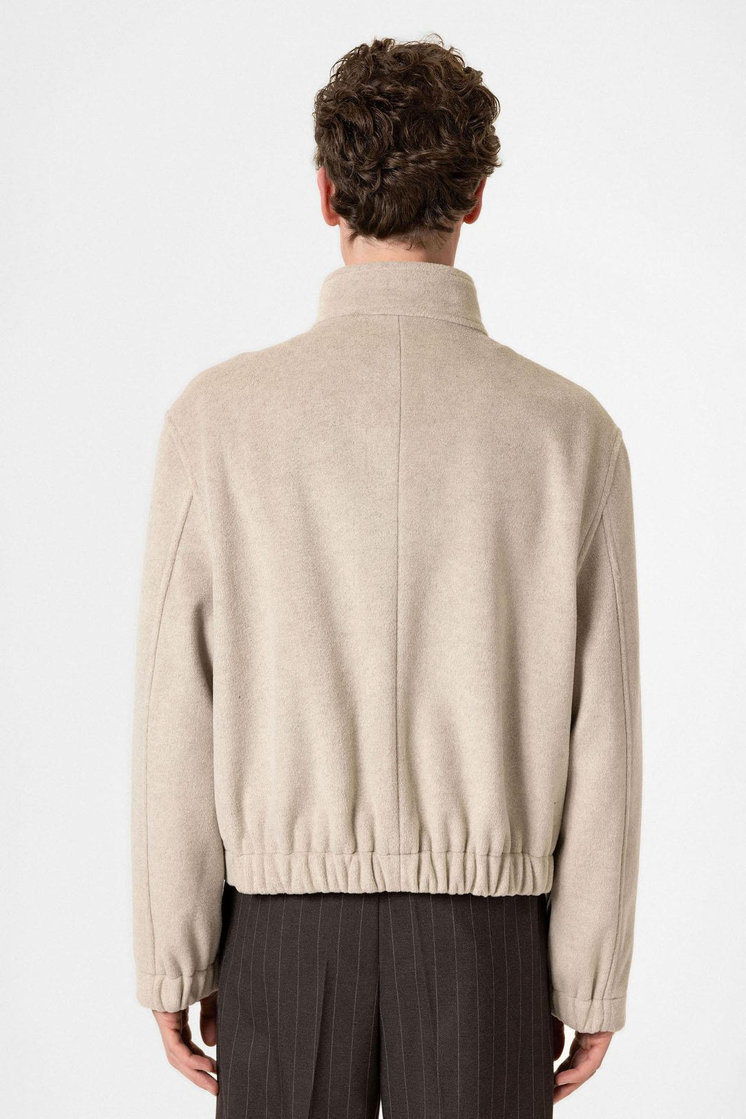 ANT Antioch Men's Wool Blend Straight-Cut Coat with Stand-Up Collar - Coyotepec