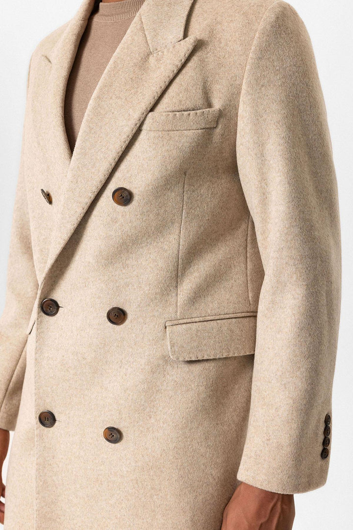 ANT Antioch Lord Wool Blend Double-Breasted Men's Coat - Tecámac
