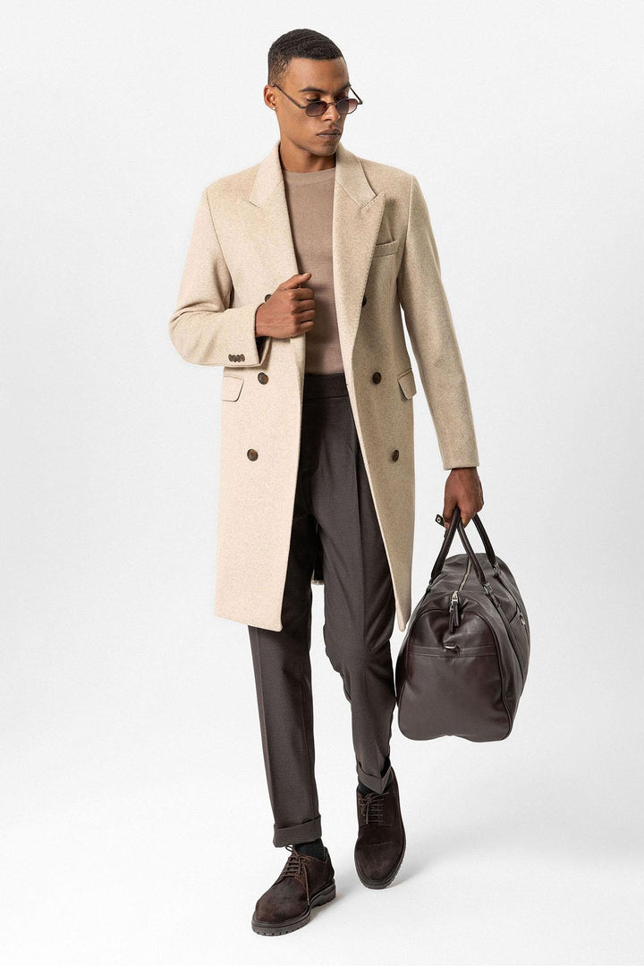 ANT Antioch Lord Wool Blend Double-Breasted Men's Coat - Tecámac