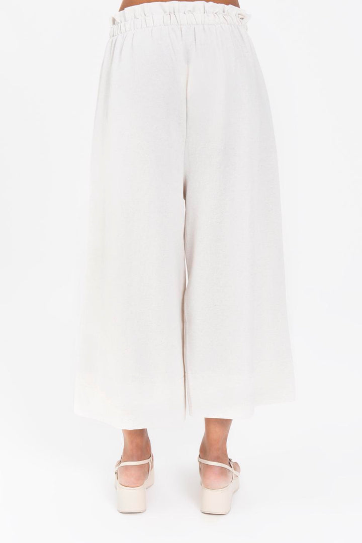 BSL Women Elastic Waist Band Wide Leg Pants - Etten-Leur