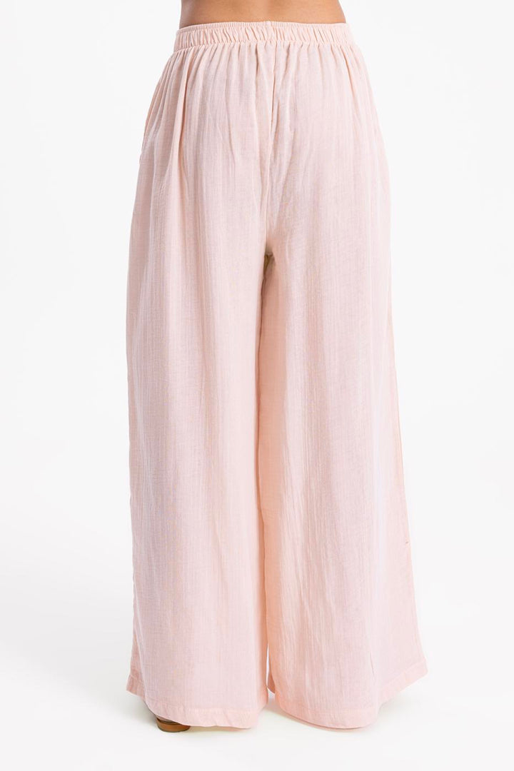 BSL Women Waist Banded Wide Leg Pants - Massy