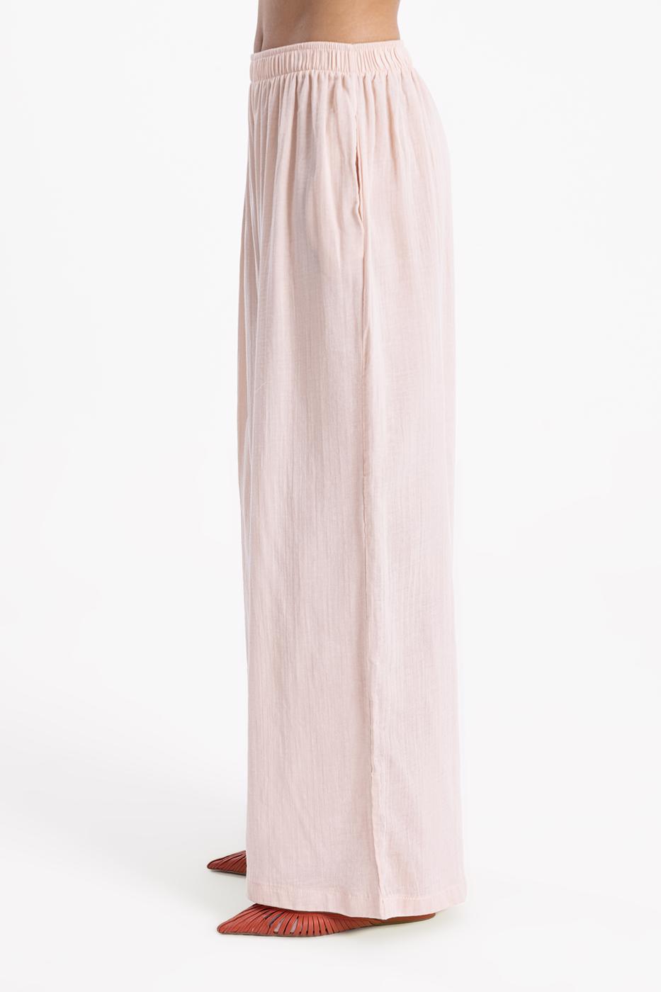 BSL Women Waist Banded Wide Leg Pants - Massy
