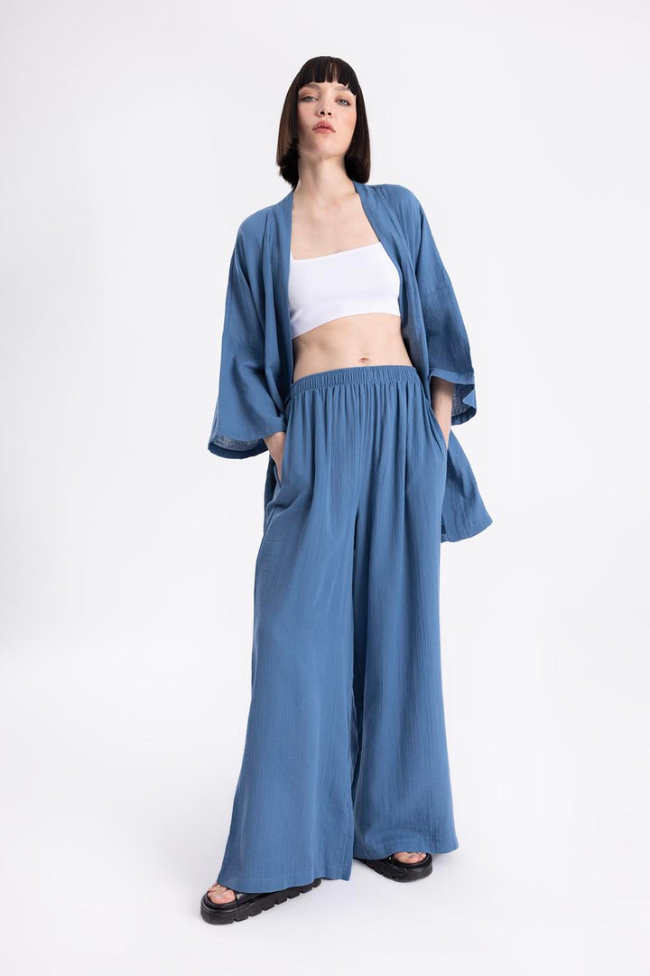 BSL Women Waist Banded Wide Leg Pants - Pomigliano d’Arco
