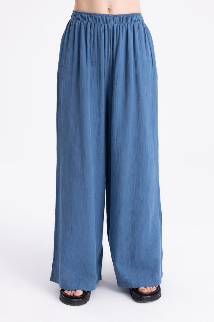 BSL Women Waist Banded Wide Leg Pants - Pomigliano d’Arco