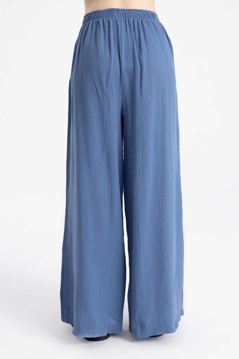 BSL Women Waist Banded Wide Leg Pants - Pomigliano d’Arco