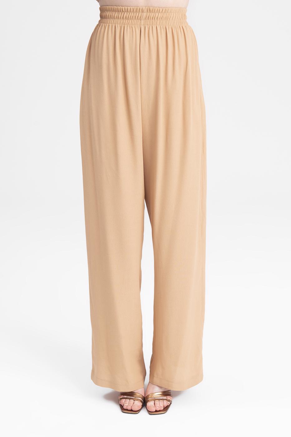 BSL Women Elastic Waist Band Baggy Pants - Roanoke
