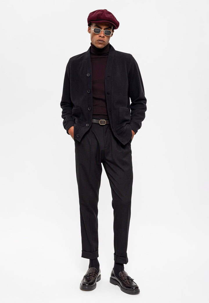 ANT V-Neck Men's Cardigan with Waist Elastic - Palmerston North
