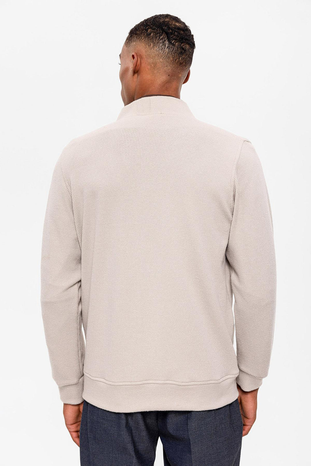 ANT V-Neck Men's Cardigan with Waist Elastic - Athis-Mons