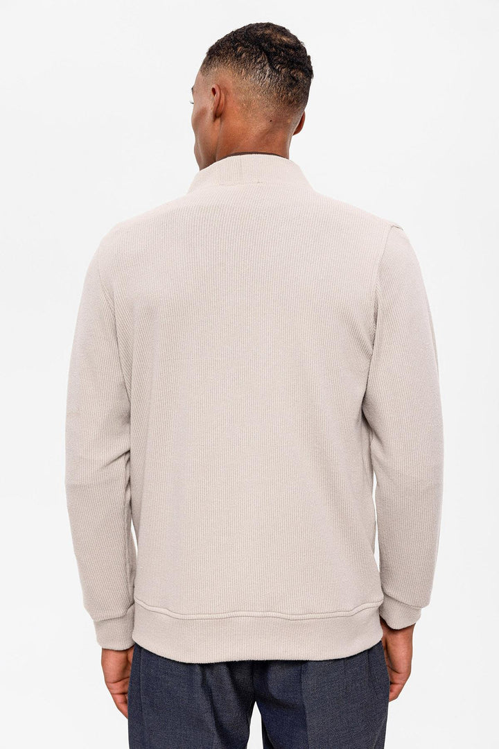 ANT V-Neck Men's Cardigan with Waist Elastic - Athis-Mons