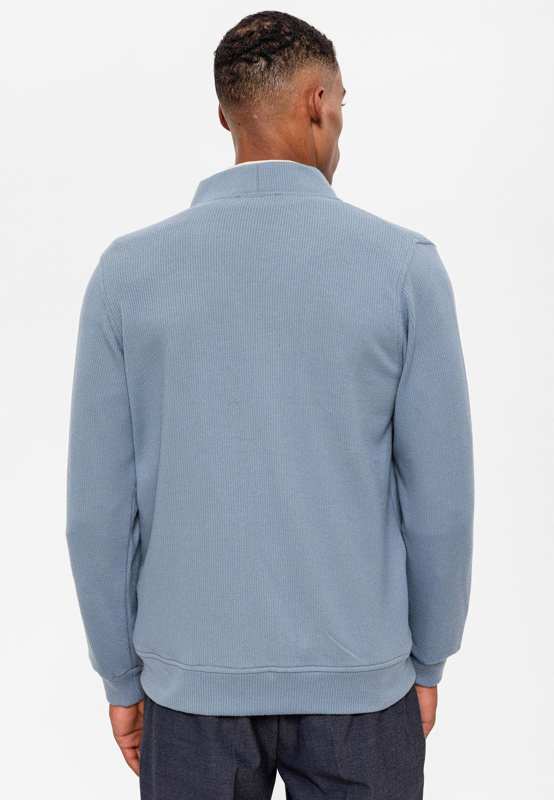 ANT V-Neck Men's Cardigan with Waist Elastic - Potsdam