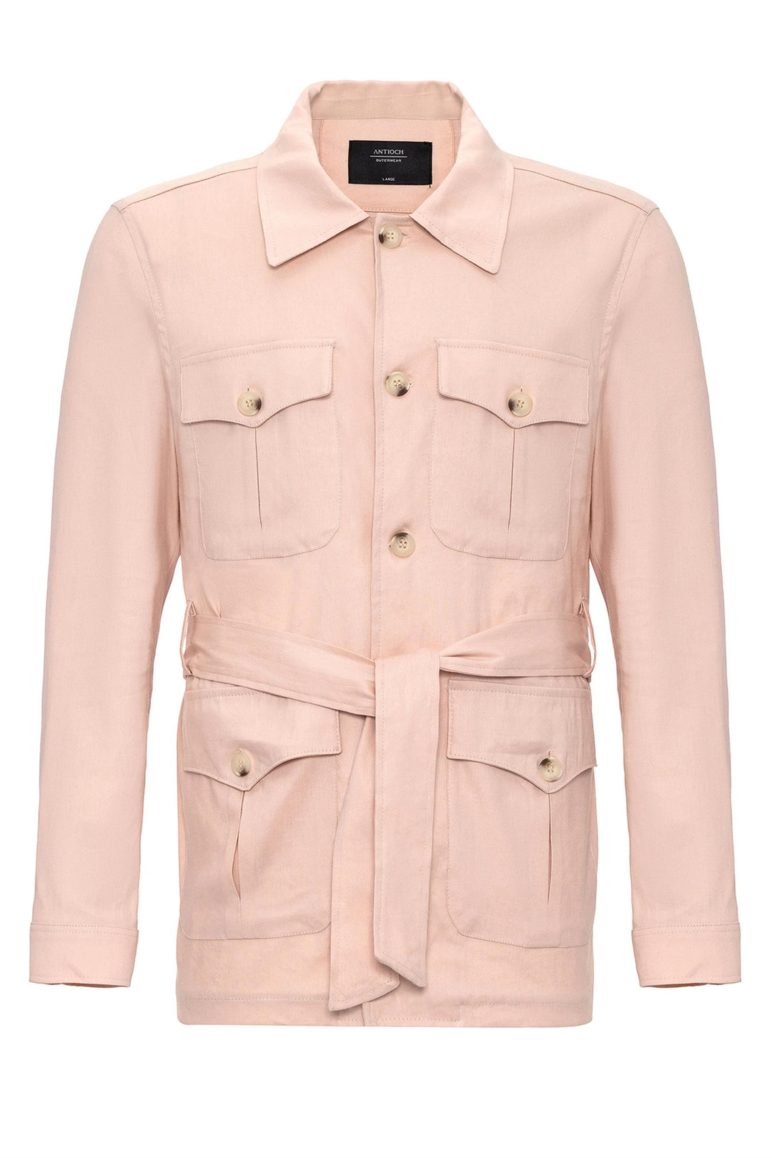 ANT Waist Belted Men's Seasonal Linen Coat - Flagstaff