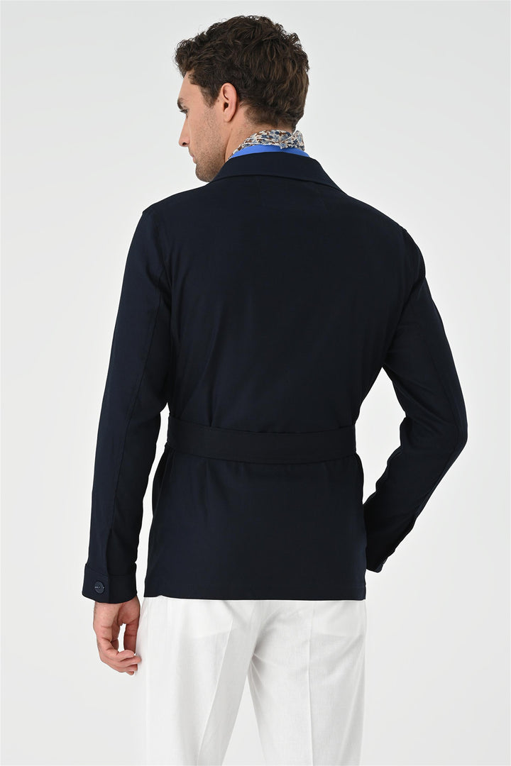 ANT Waist Belted Men's Seasonal Linen Coat - Culiacán