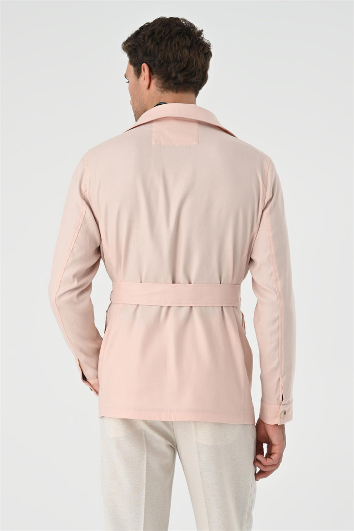ANT Waist Belted Men's Seasonal Linen Coat - Flagstaff