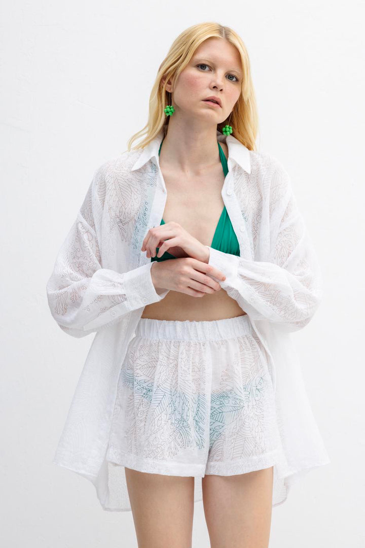 BSL Women Relaxed Cut Shorts with Elastic Waist - Clermont-Ferrand