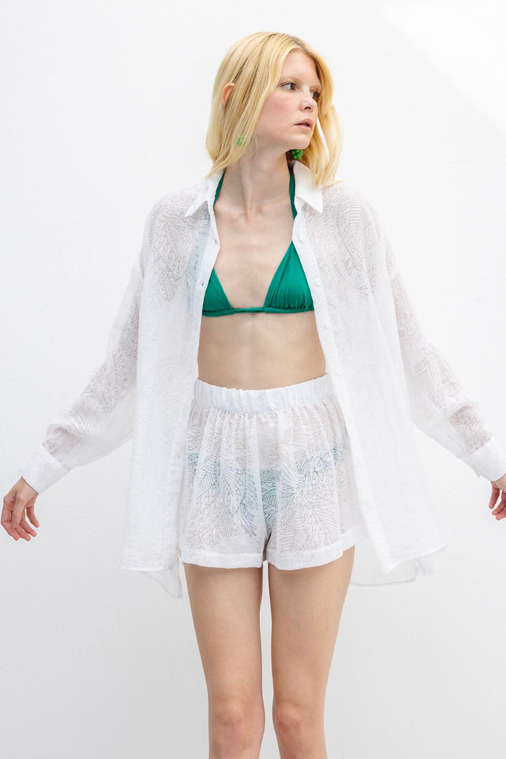 BSL Women Relaxed Cut Shorts with Elastic Waist - Clermont-Ferrand