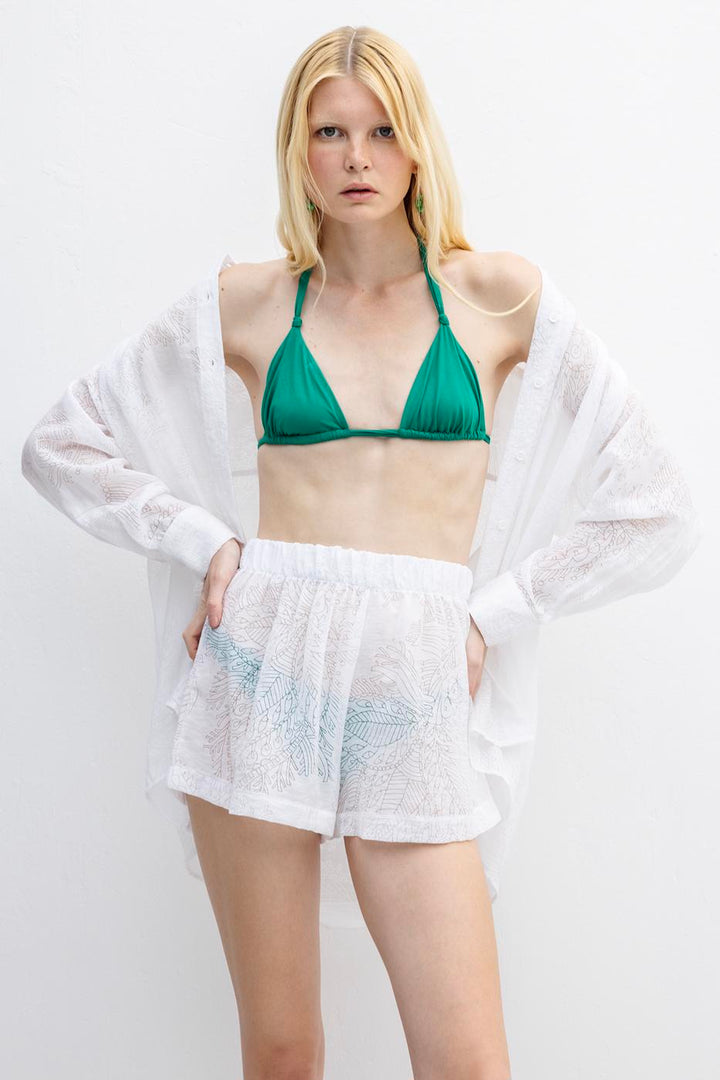BSL Women Relaxed Cut Shorts with Elastic Waist - Clermont-Ferrand