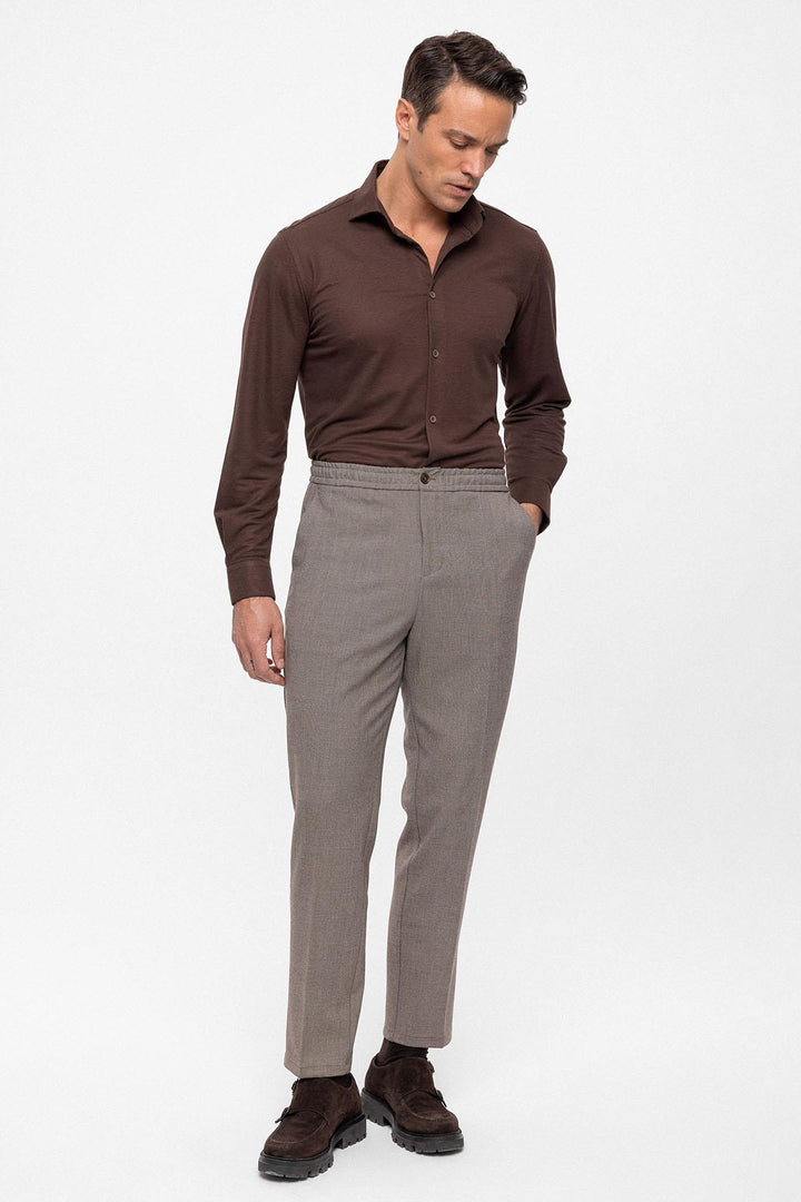 ANT Regular Fit Men's Trousers with Elastic Waist - Marco de Canavezes