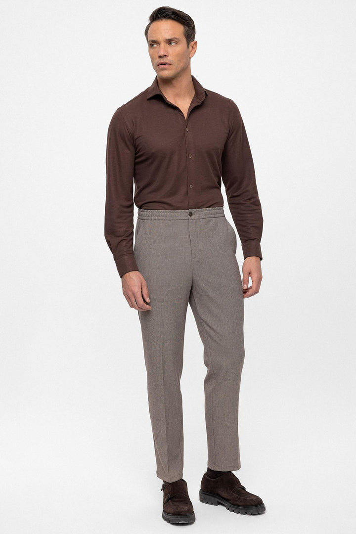ANT Regular Fit Men's Trousers with Elastic Waist - Marco de Canavezes