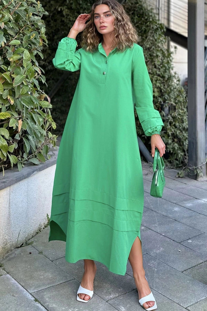 Benetton Oversize Sleeve Elastic Long Dress BCBSK-25700-3517 - Salford