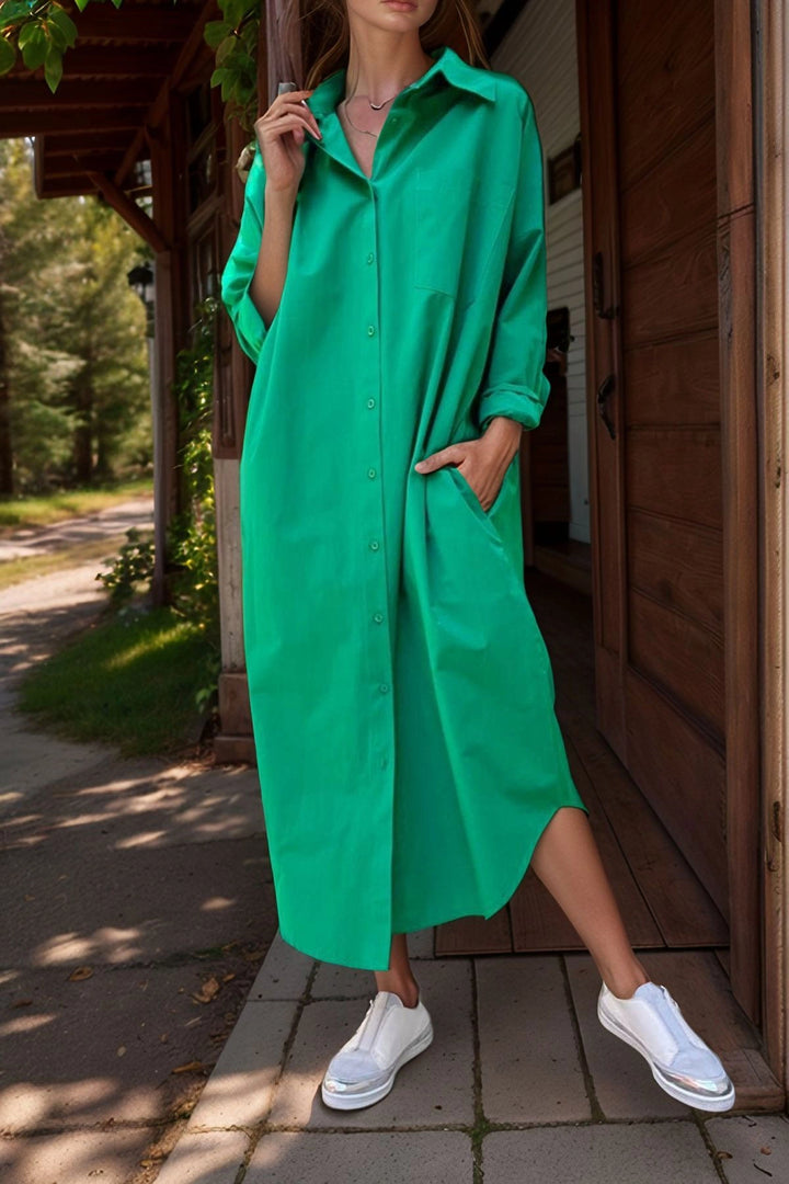 Benetton Poplin Long Pocket Shirt Dress BCBSK-25700-3555 - Gaithersburg