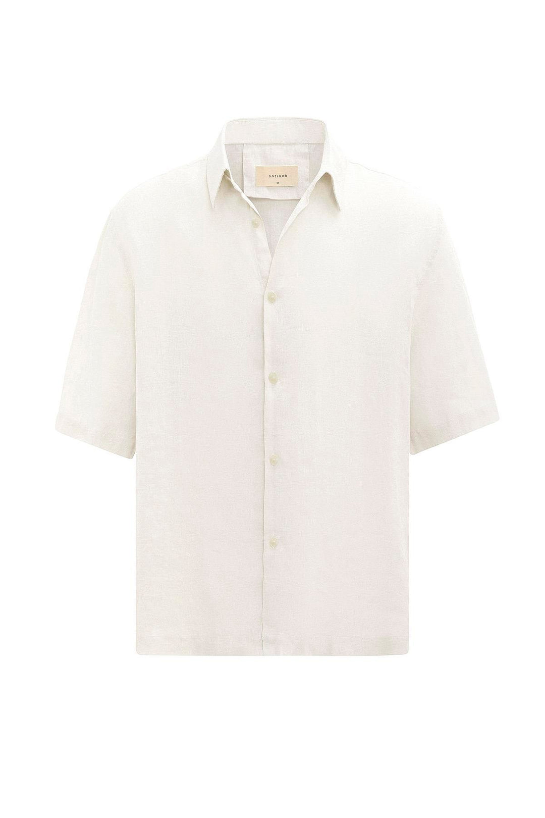 ANT Antioch White 100% Linen Relaxed Fit Men's Shirt - Vincennes