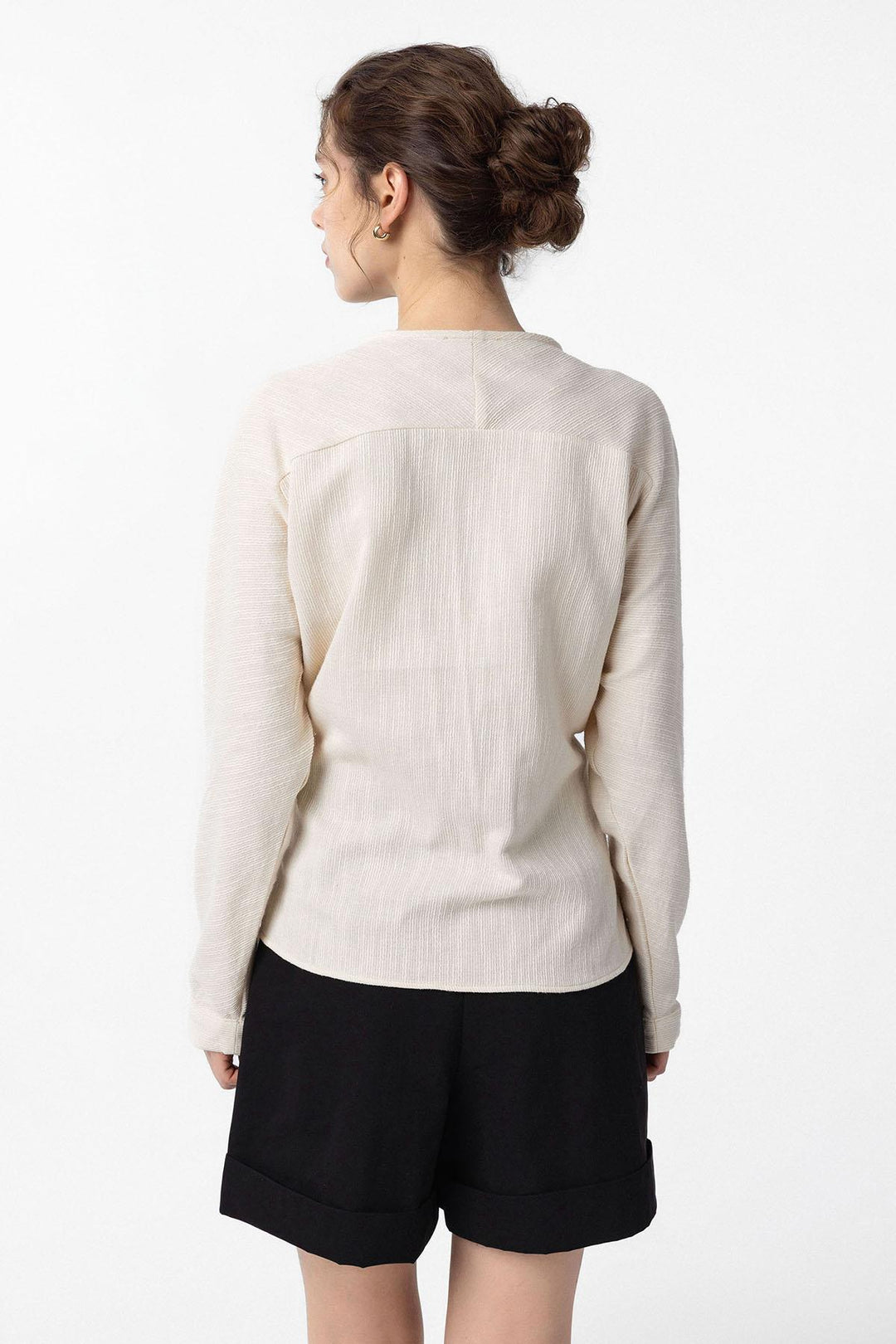 ANT Antioch White Kimono Women's Shirt with Tie Detail - Esher