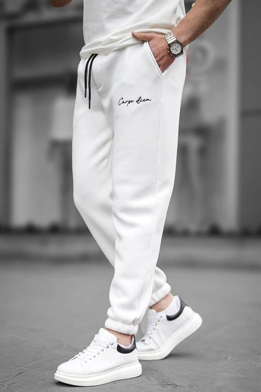 MDX White Basic Sweatpants 6521 - North Shields