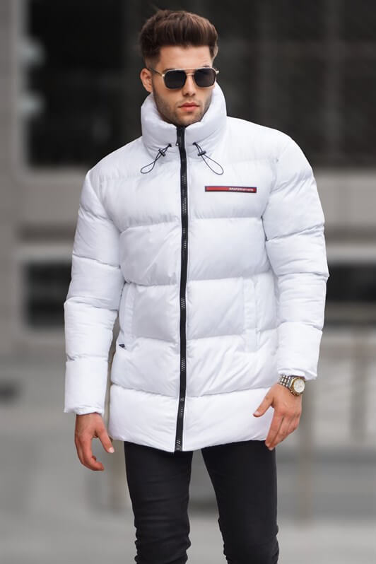 MDX White Basic Puffer Jacket 5776 - Alhambra