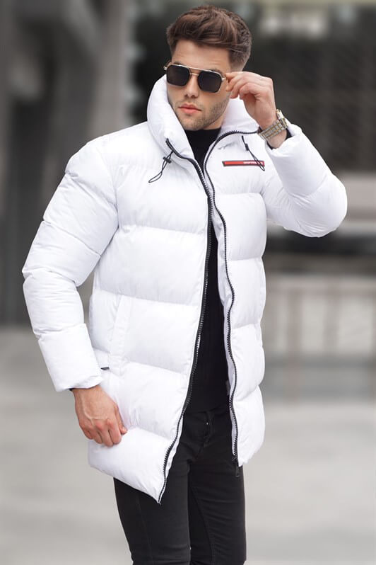 MDX White Basic Puffer Jacket 5776 - Alhambra