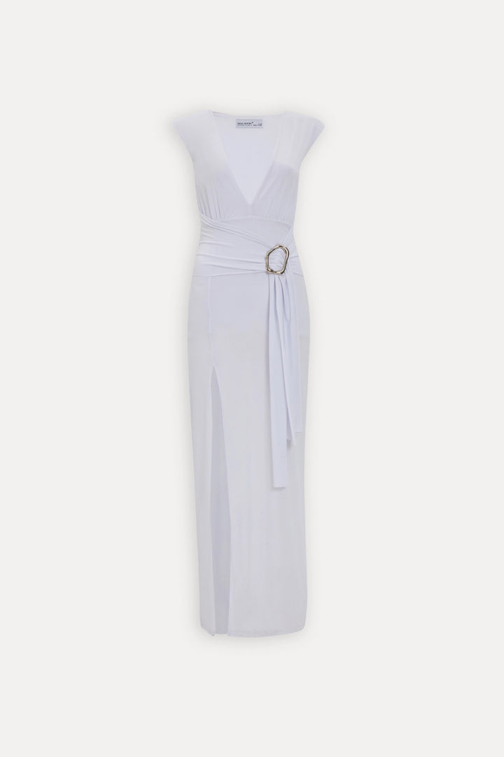 EYY Women White Basic Long Dress - Oosterhout
