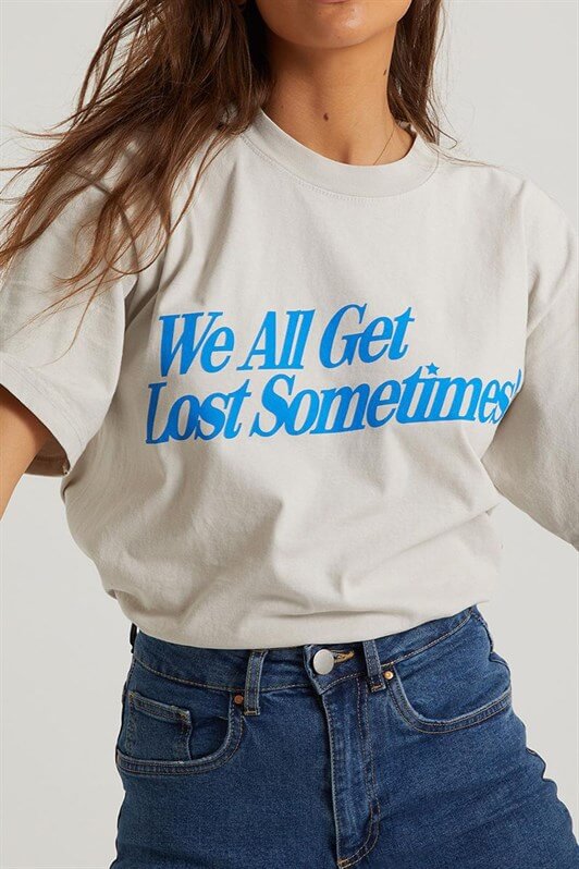 MDX Ecru Printed Oversized T-shirt MG1532 - Islip