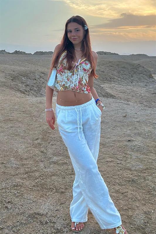 MDX White High Waisted Wide Leg Fabric Pants MG1950 - Bowmanville