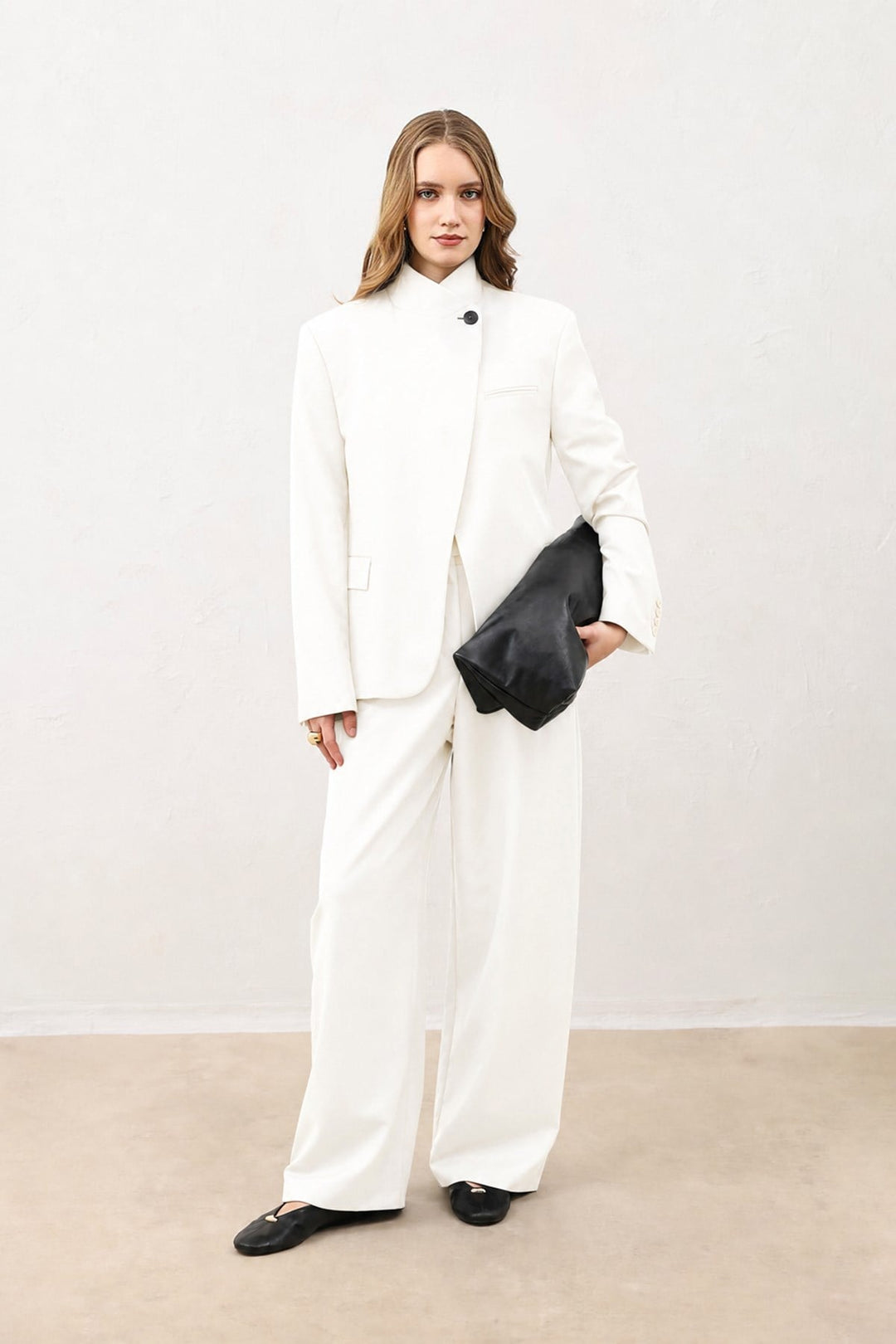 ANT Women's Stand Collar Blazer Jacket - Torrance