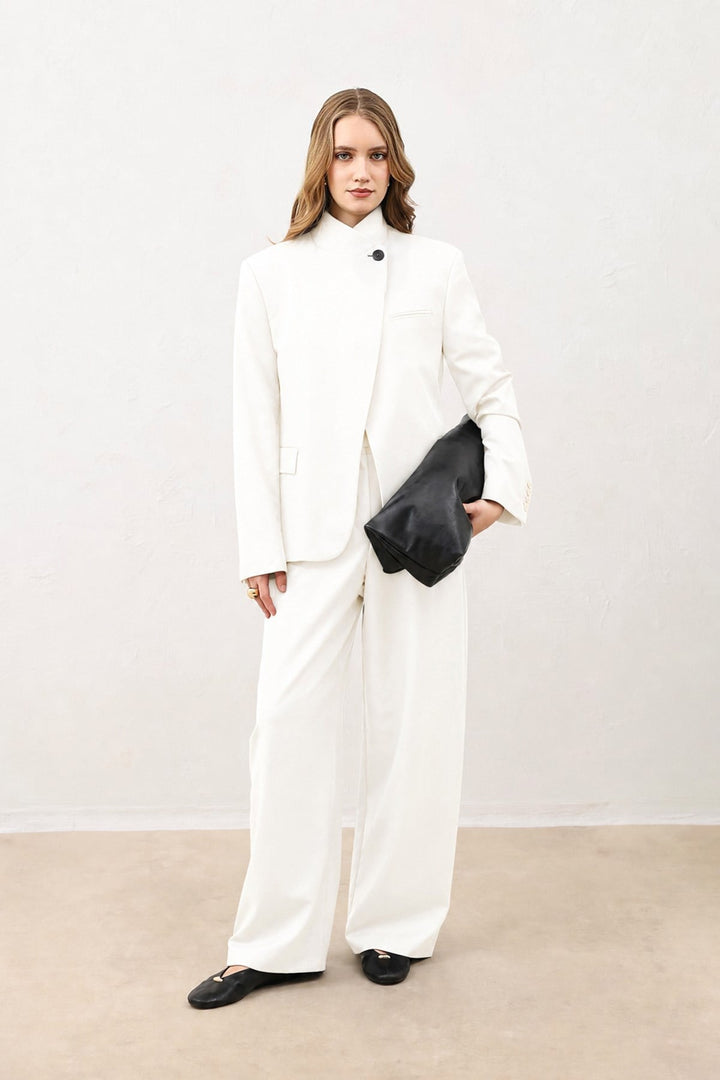 ANT Women's Stand Collar Blazer Jacket - Torrance