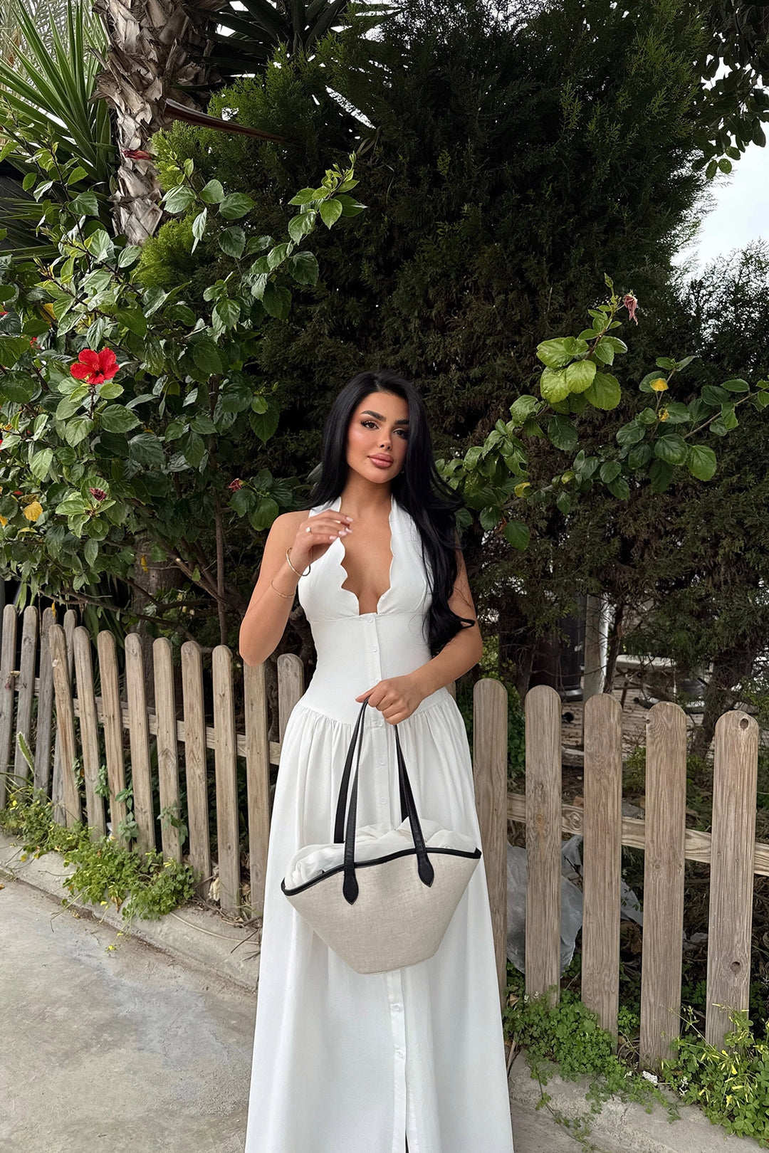 EYY Women White Emilie Long Dress - Mérida